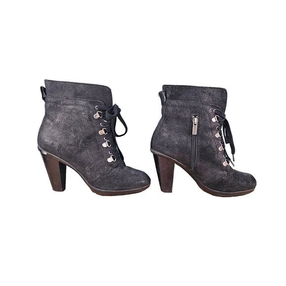 Kenneth Cole Reaction Fun Hunt Womens Leather Casual Boots, Black, 6.5 - Picture 11 of 16